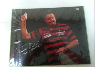 Dennis The Menace Priestley Signed 16x12 Photo Legendary Darts Champion