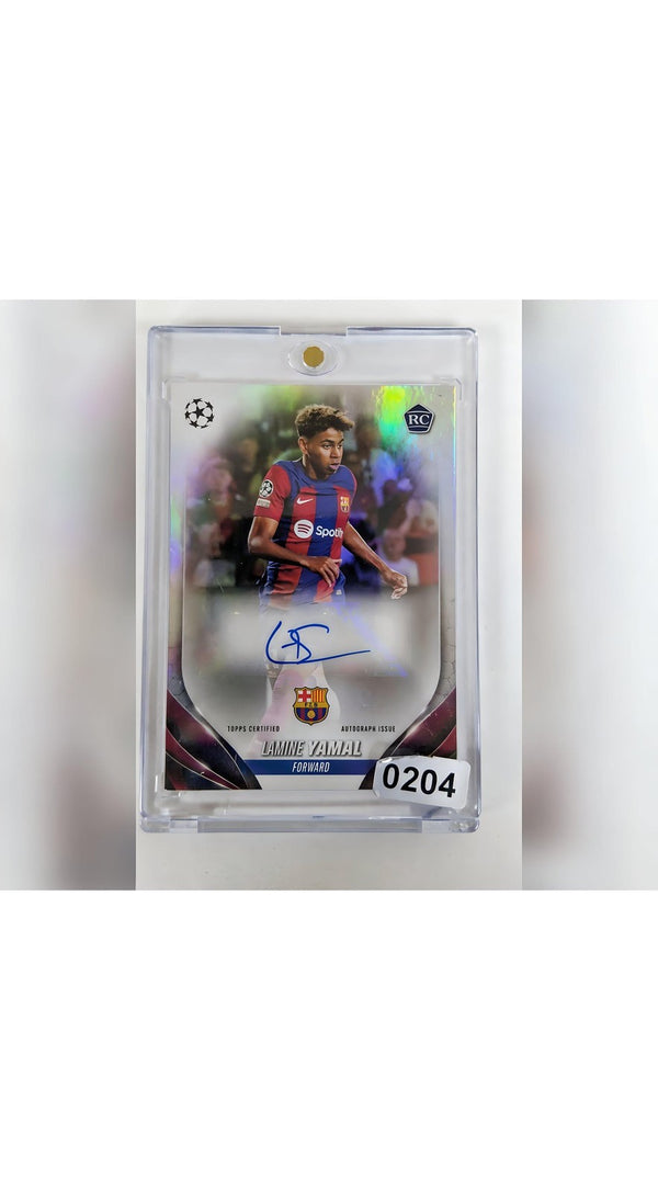 2023 24 Topps Chrome UEFA Competitions Lamine Yamal Rookie Auto ALY