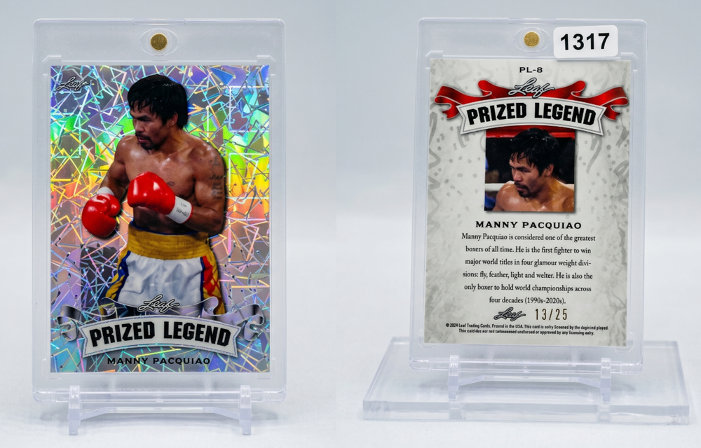 2024 Leaf Metal Manny Pacquiao Prized Legend Crystal Foil Parallel #PL-8 13/25