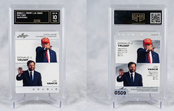 024 Leaf Exclusive Legends Donald Trump JD Vance Double #ELE-04 GMA 10 Gem Mint