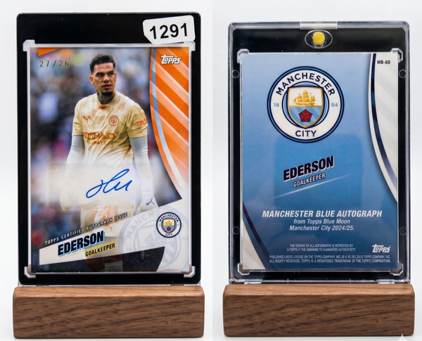 2024-25 Topps Blue Moon EDERSON Orange Autograph 26 #MB-60 Man City