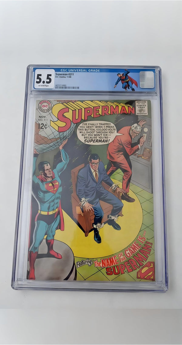 1961 Superman Issue 211 DC Comic Book Hero Comics and Graphic Novels