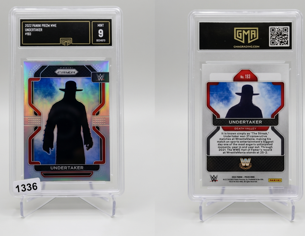 2022 Panini Prizm WWE Undertaker #193 Silver Prizm PSA 9 MINT
