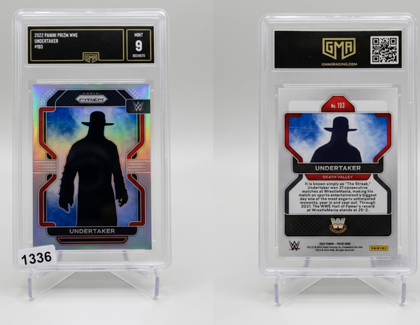 2022 Panini Prizm WWE Undertaker #193 Silver Prizm PSA 9 MINT
