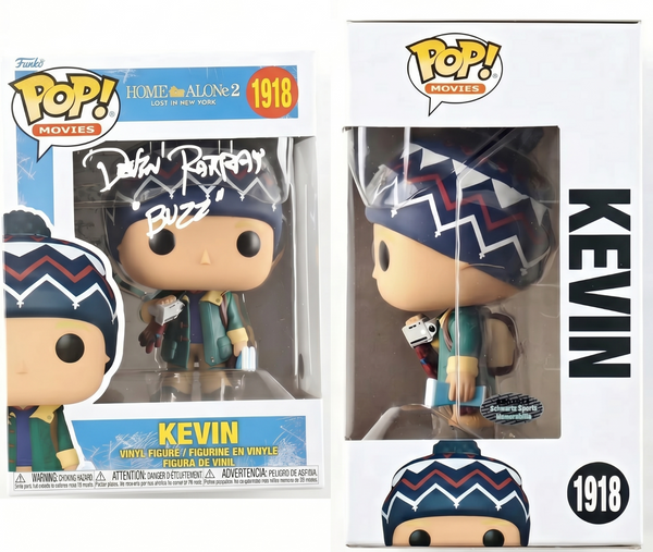 Devin Ratray Signed Kevin 1918 Funko Pop Home Alone 2 Inscribed Buzz Schwartz