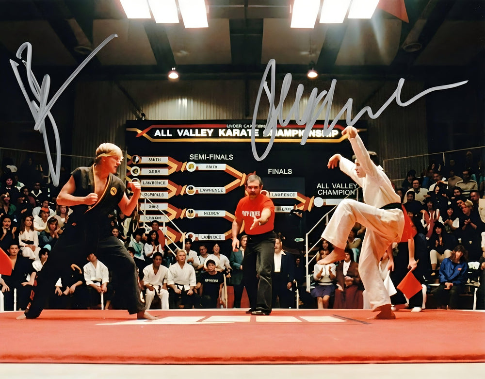 William Zabka Ralph Macchio Signed The Karate Kid 11x14 Photo Beckett