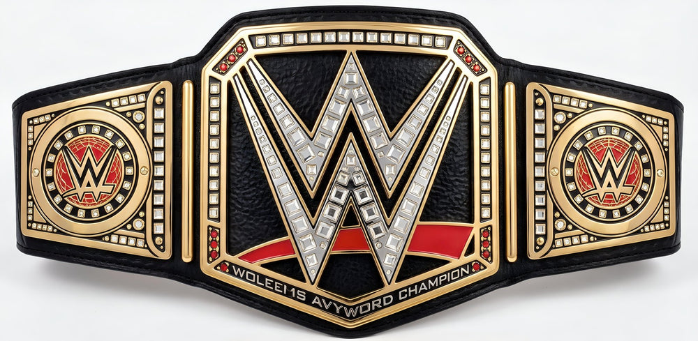 WWE Replica Heavyweight Championship Belt Signed by 5 Hall of Famers JSA