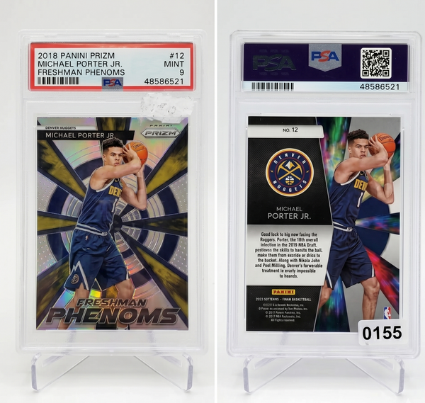 2018 Panini Prizm Michael Porter Jr. Freshman Phenoms #12 Rookie Card PSA 9 Mint
