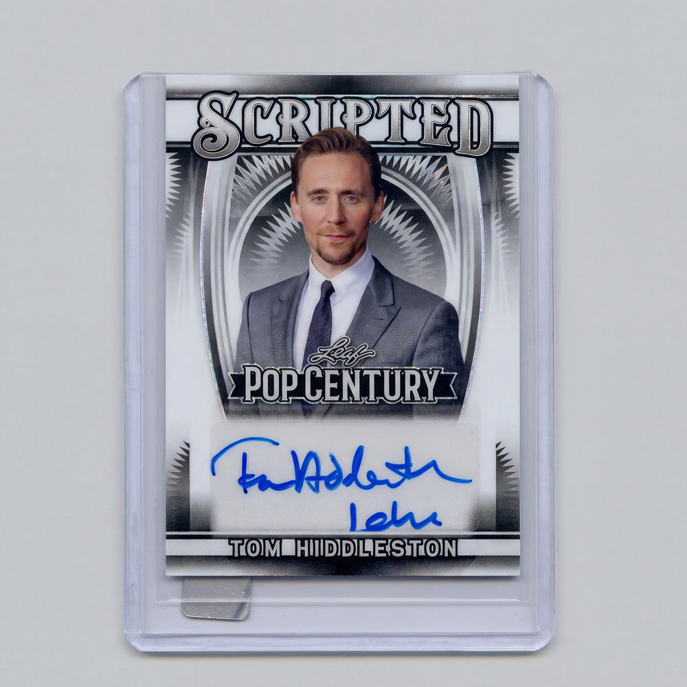 2021 Leaf Pop Century Tom Hiddleston Scripted Auto #S-TH1 Silver Prismatic 1/1