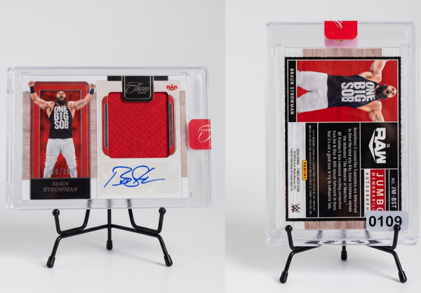 2024 Panini Three Classics Braun Strowman Jumbo Mem Auto /99 #JM-BST Raw