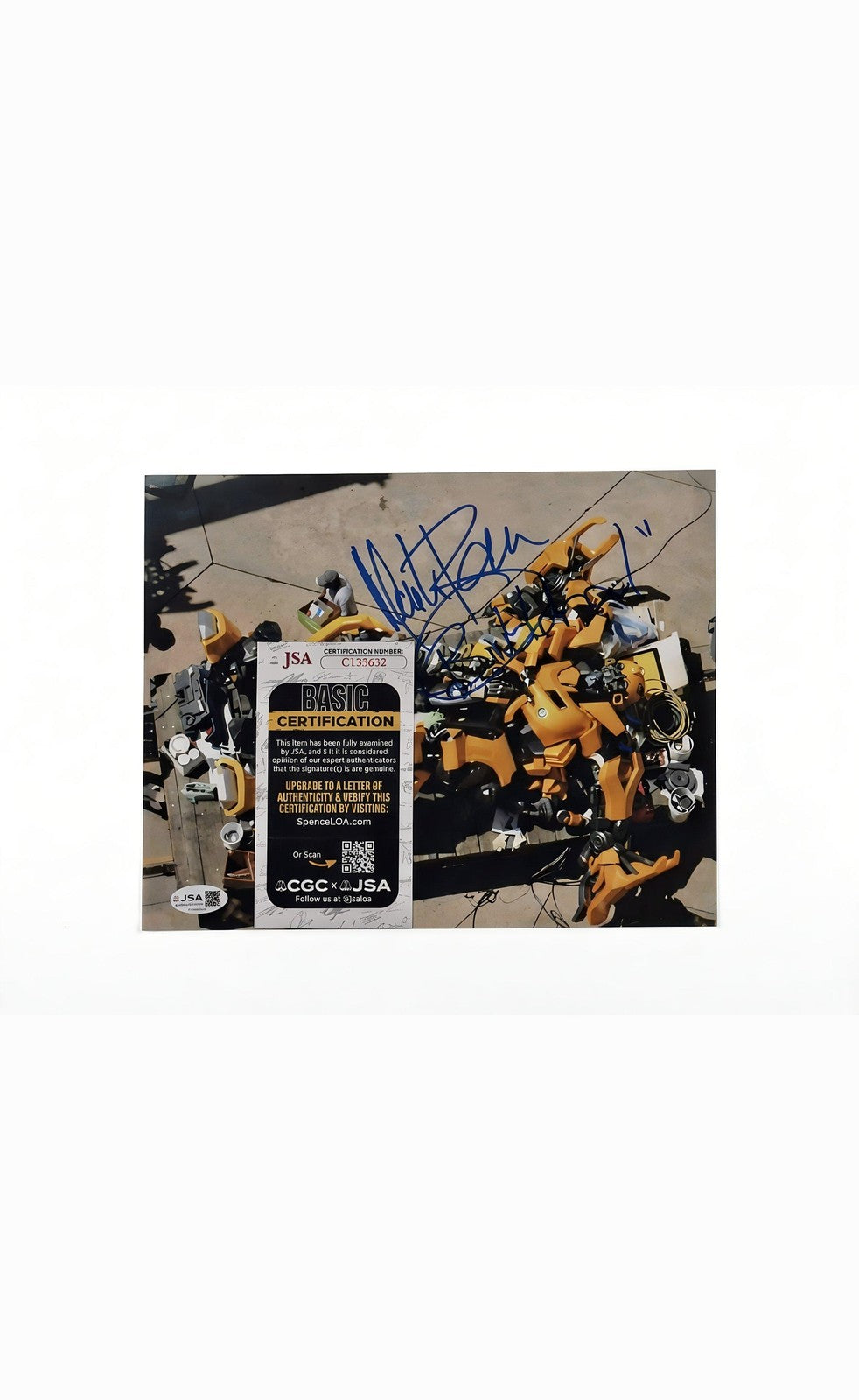 Mark Ryan Signed Bumblebee 8x10 Photo Inscribed Transformers JSA Authenticated