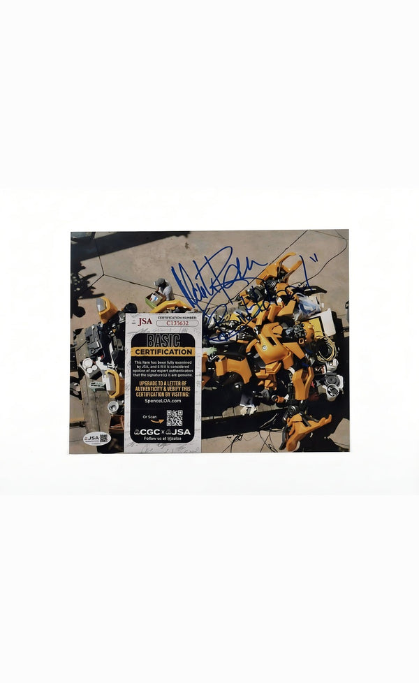 Mark Ryan Signed Bumblebee 8x10 Photo Inscribed Transformers JSA Authenticated