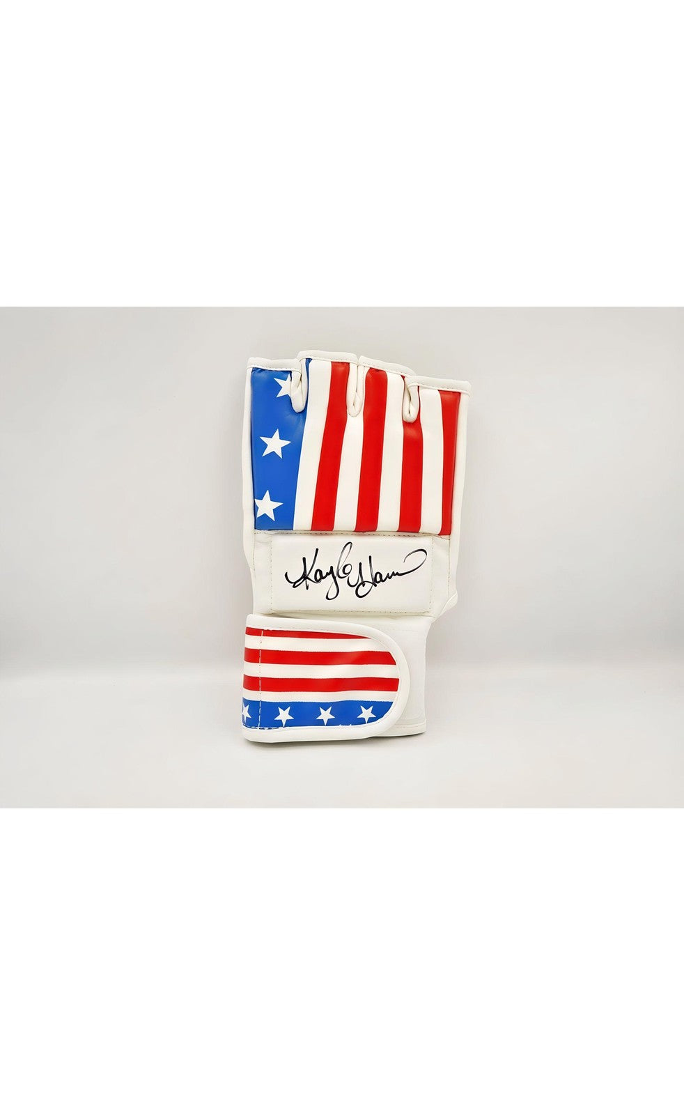 Kayla Harrison Signed MMA Glove with American Flag and PSA Hologram COA