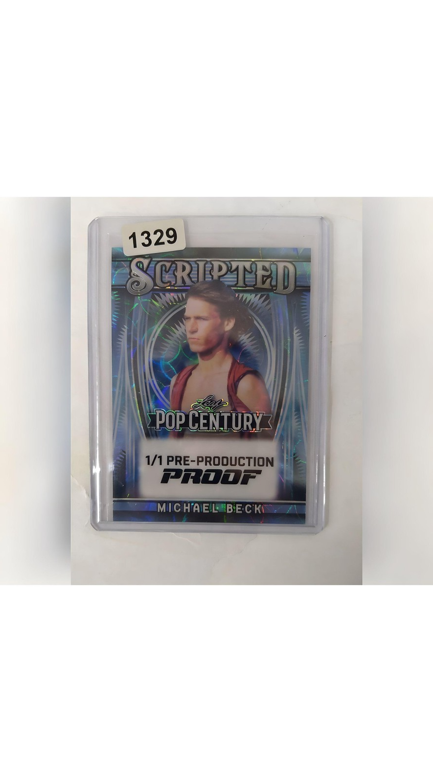 Micheal Beck Leaf Pop Century 1 of 1 Pre-Production Proof Auto Collectible