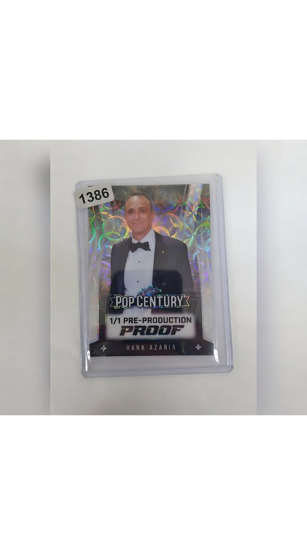Hank Azaria Leaf Pop Century Pre-Production Proof 1 of 1 Autograph Card
