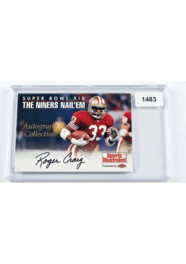 Roger Craig 1999 Autographed Fleer Sports Illustrated Trading Card