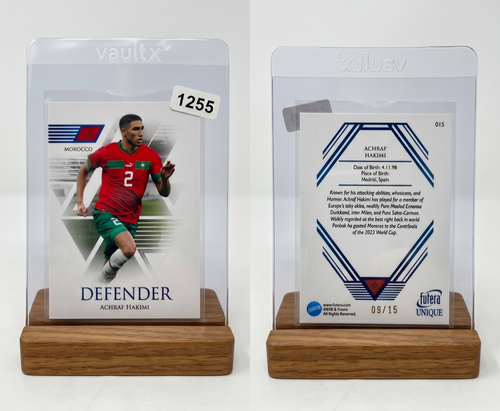 2024 Futera Unique أشرف حكيمي SAPPHIRE Parallel /15 #015 المغرب PSG
