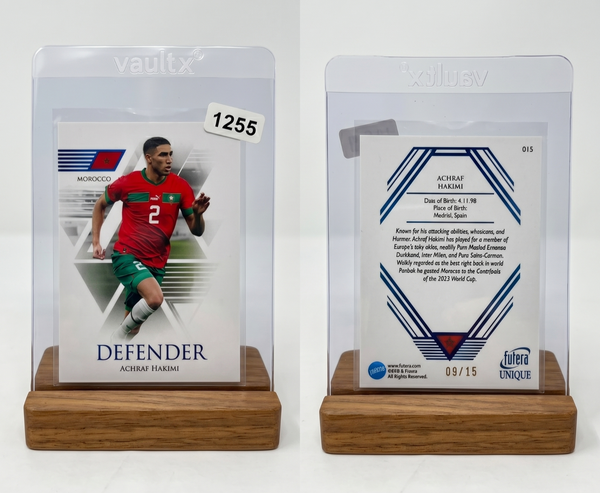 2024 Futera Unique Achraf Hakimi SAPPHIRE Parallel /15 #015 Morocco PSG