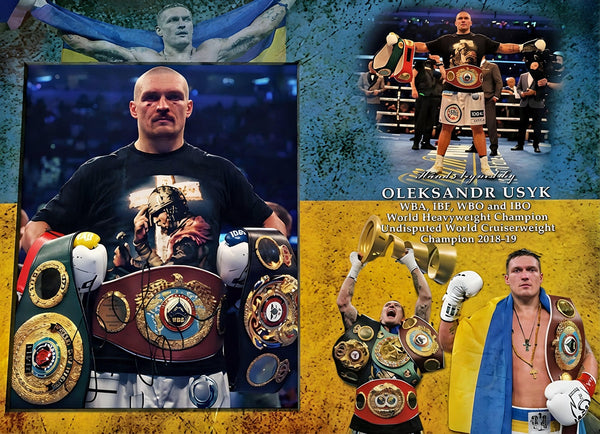 Oleksandr Usyk Signed 16x12 Photo of Unified Heavyweight Champion Usyk