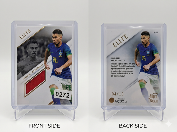 2024 Futera Unique GABRIEL MARTINELLI Elite Game-Used Patch /19 Arsenal