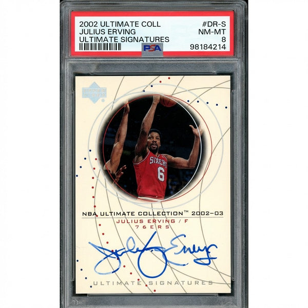 2002-03 Upper Deck Ultimate Collection Julius Erving Ultimate Signatures #AS-JE