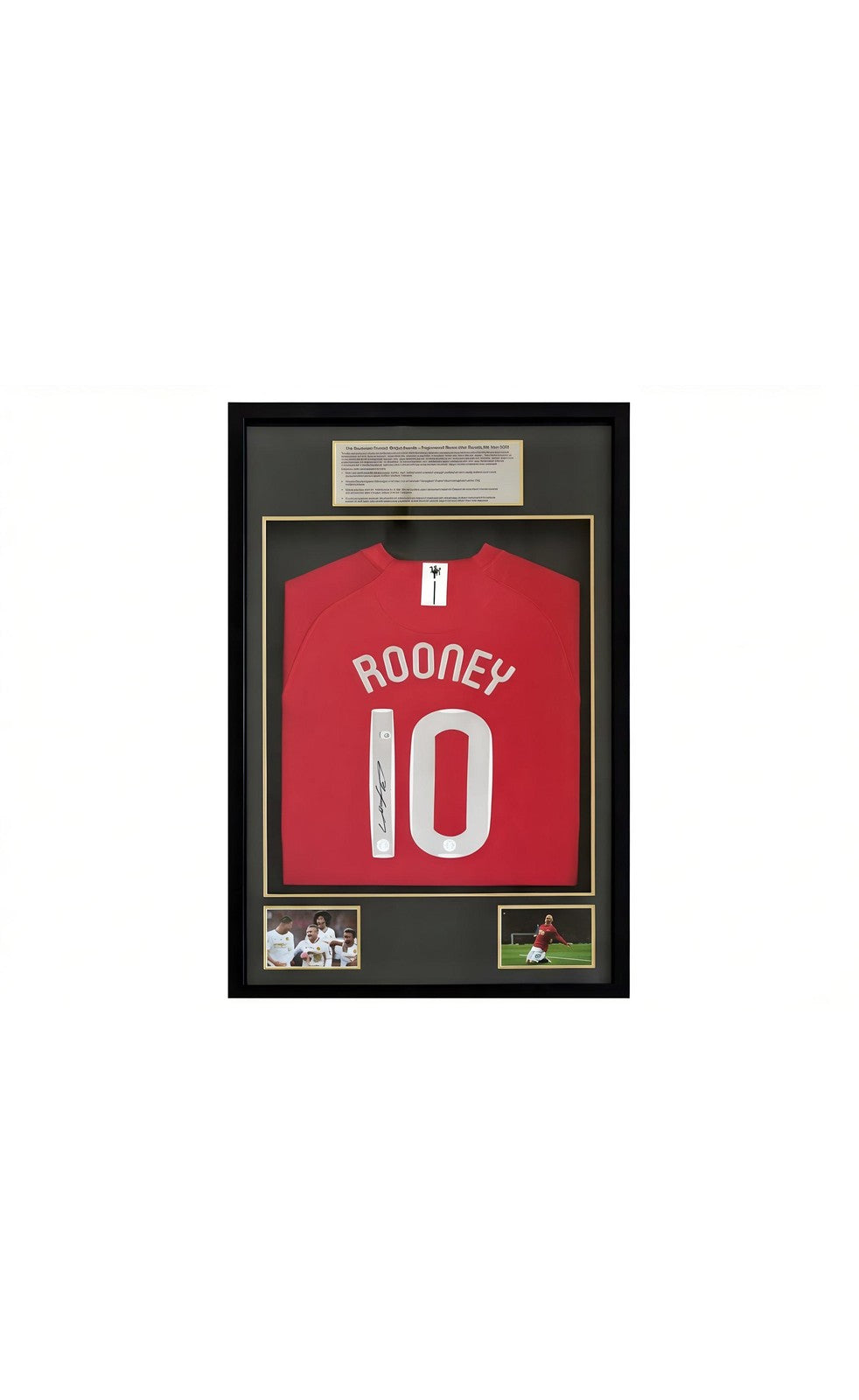 Wayne Rooney Signed Manchester United Nike Authentic Jersey Beckett COA