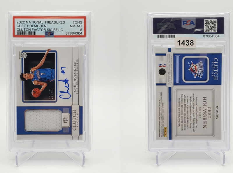 2022-23 National Treasures تشيت هولمغرين كلاتش فاكتور جيرسي أوتو #CF-CH 49