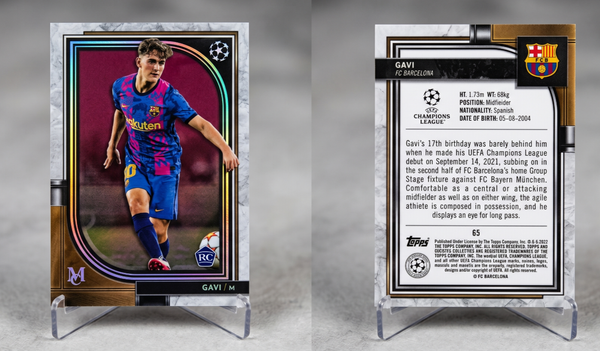 Gavi 2022 Topps Museum Collection Rookie Card Spanish Wonderkid Muller