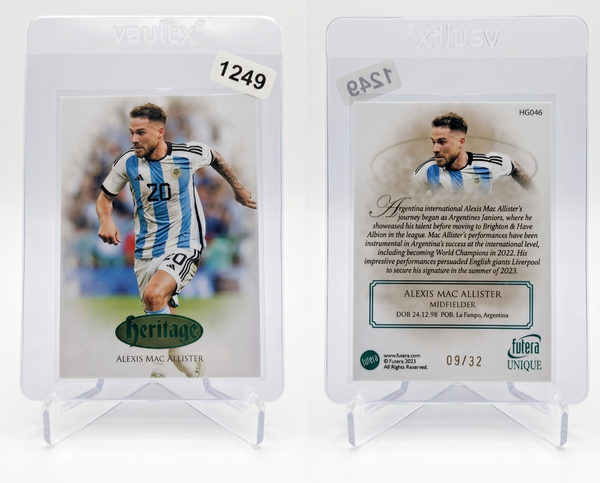 2024 Futera Unique Alexis Mac Allister HERITAGE Turquoise Parallel /32 #HG046