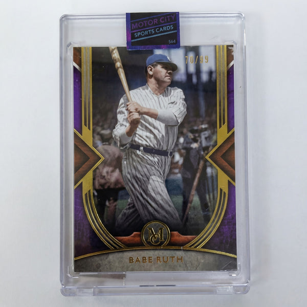 2013 Topps Museum Collection Babe Ruth #66 Blue Parallel 70/99 NY Yankees Rare