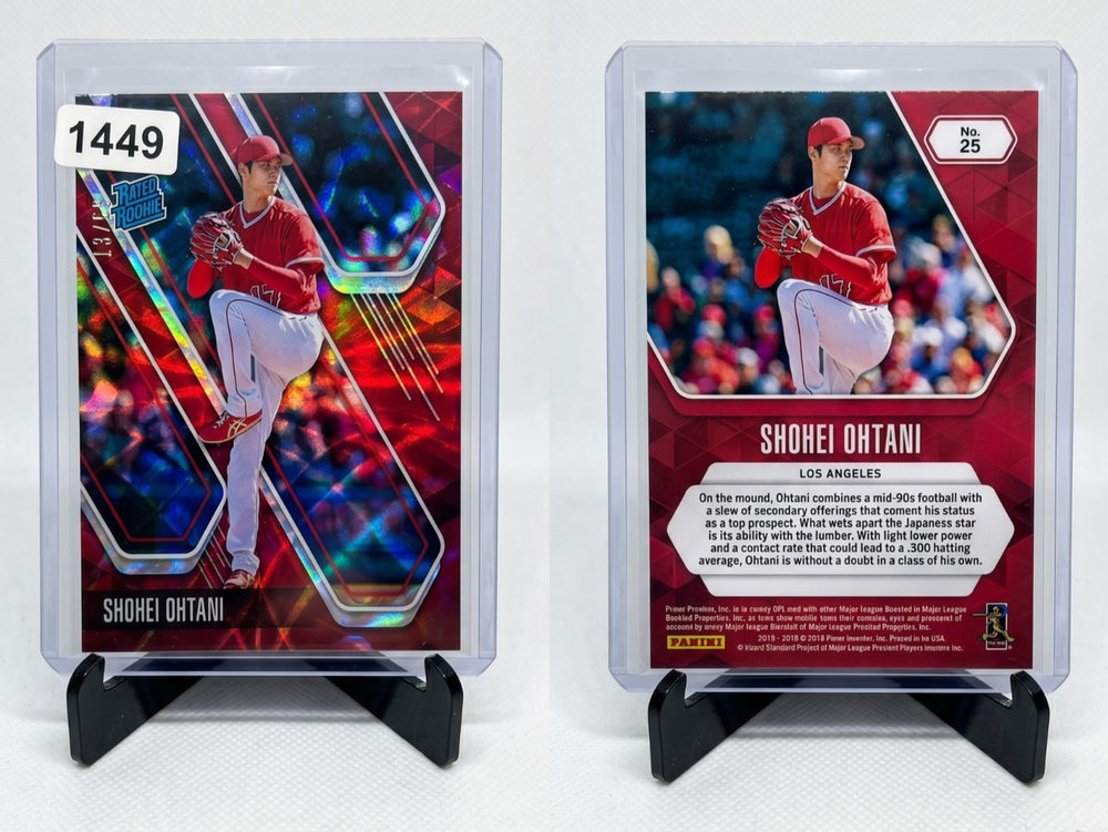 2019 Panini Chronicles Shohei Ohtani Titan Pink Parallel 13/50  #25 Angels Rare