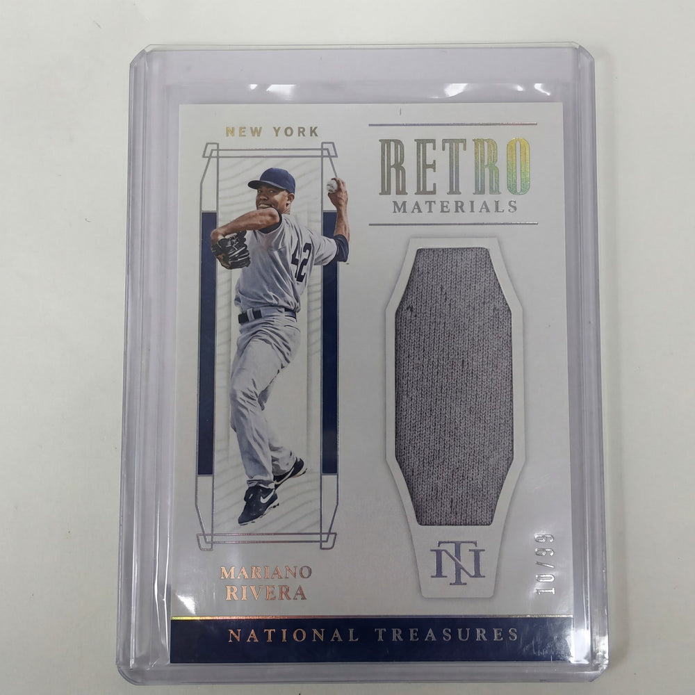 2019 National Treasures Mariano Rivera RM-MR Retro Jersey Relic 10/99 Yankees