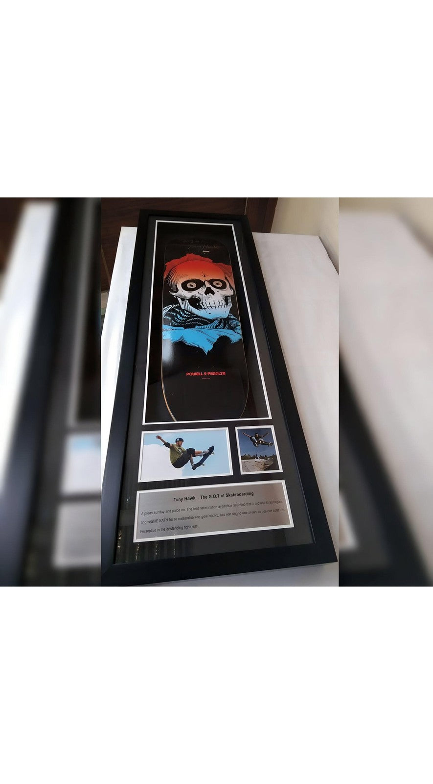 Skate Board Kings Tony Hawk Ride Super Rare UD25 Signed - With Frame