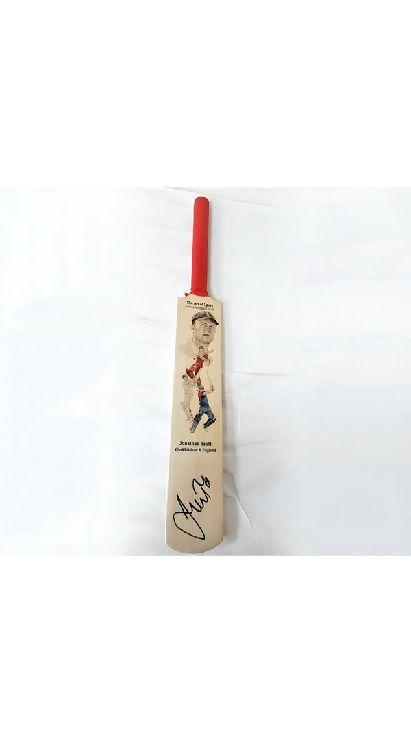 Jonathan Trott Signed Mini Bat England Cricket Star Perfect for Collectors