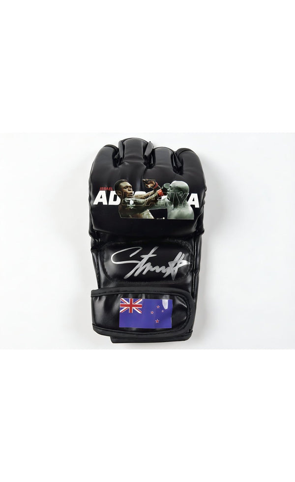 Israel Adesanya Signed MMA Custom Glove Beckett Authenticated Champion Item