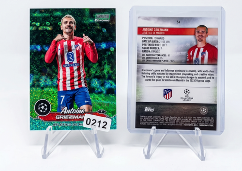 2023-24 Topps Stadium Club Chrome Griezmann AQUA WAVE REFRACTOR /250 #54