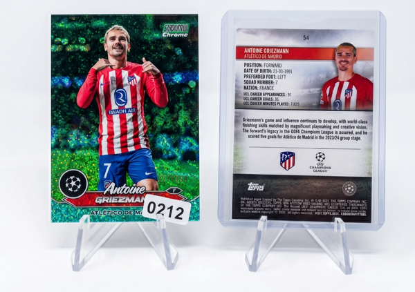 2023-24 Topps Stadium Club Chrome Griezmann AQUA WAVE REFRACTOR /250 #54