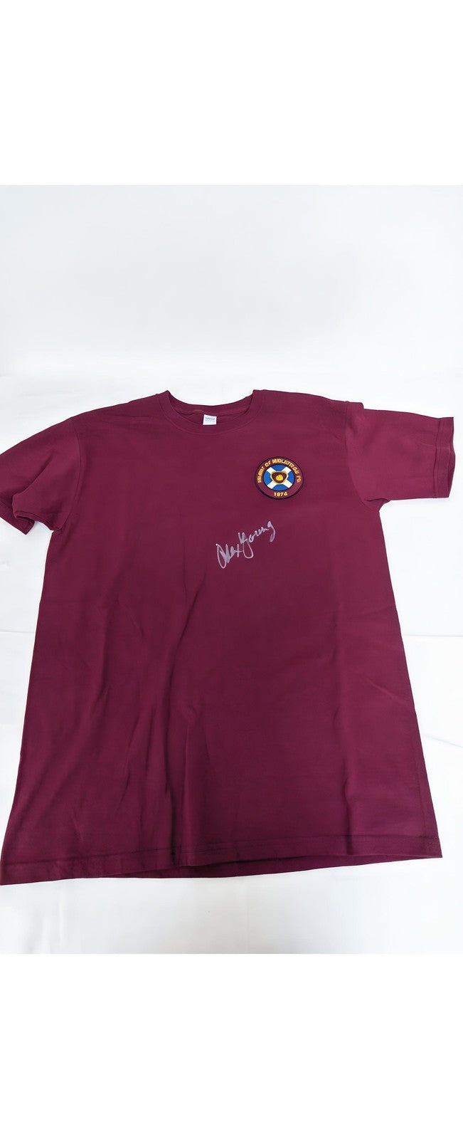 Alex Young Hearts Signed Shirt The Golden Vision Club Legend Soccer