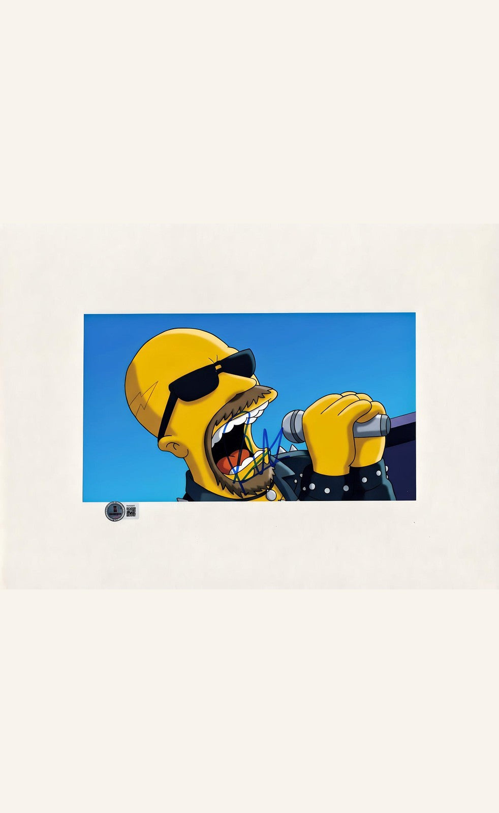 Rob Halford Autographed The Simpsons 8x10 Photo Certified By Beckett