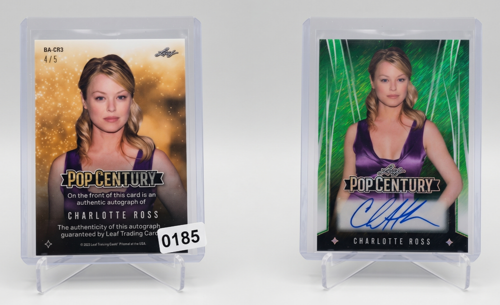 2020 Leaf Pop Century Charlotte Ross Auto #BA-CR3 Green Prismatic 4/5 Rare