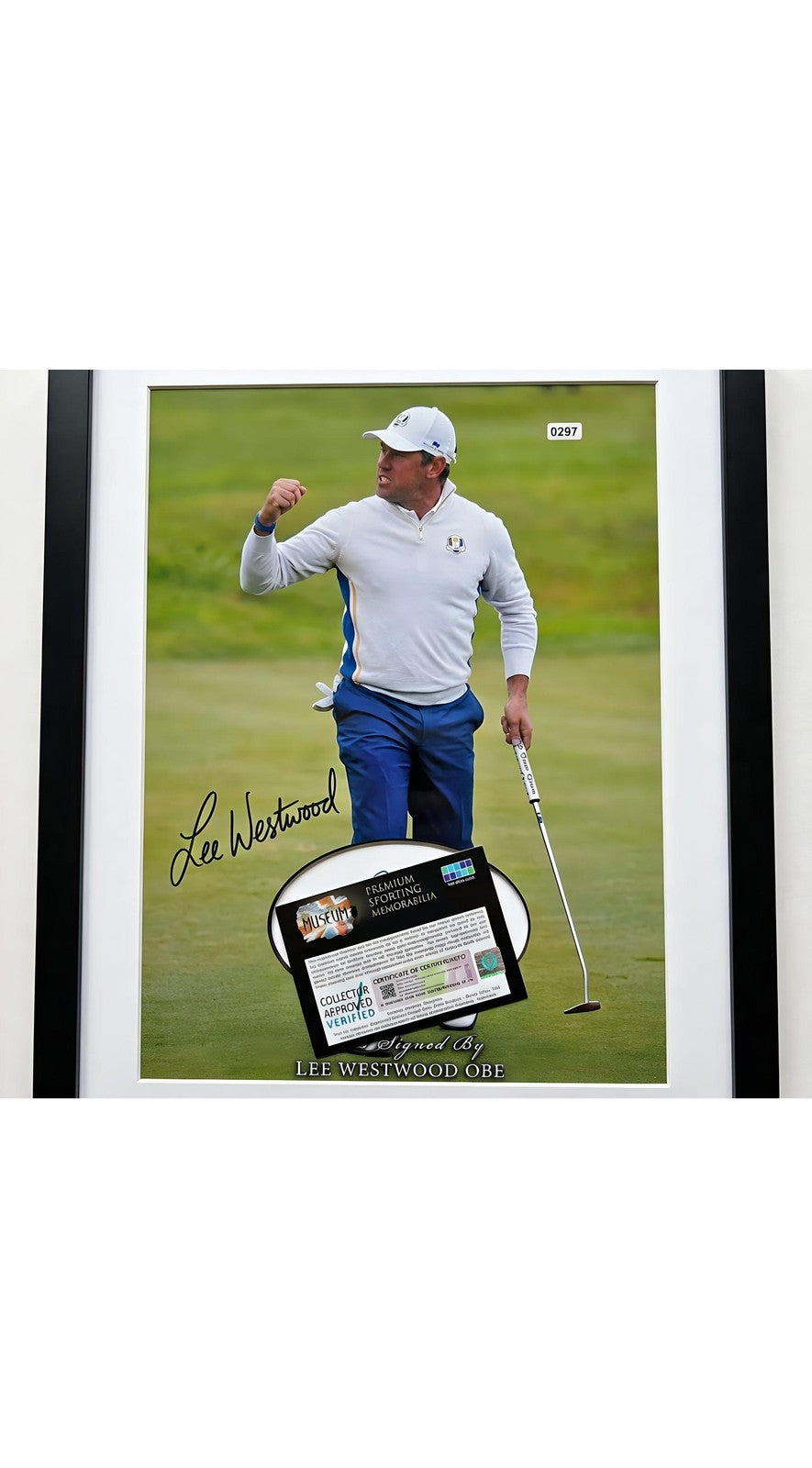 Lee Westwood Autographed 16x12 Photo of Golf Legend Lee Westwood Signed