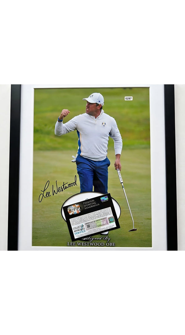 Lee Westwood Autographed 16x12 Photo of Golf Legend Lee Westwood Signed