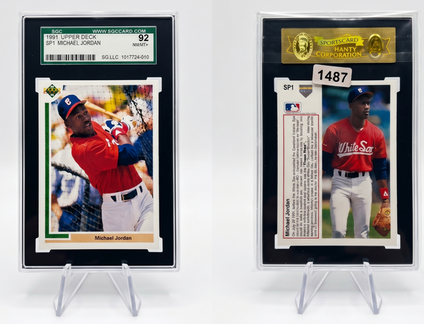 1991 Upper Deck Michael Jordan SP1 SGC 92 NM/MT+ White Sox Baseball