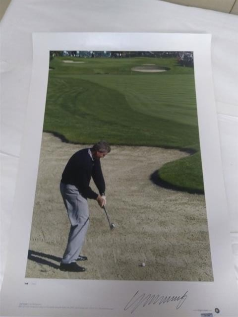 Colin Montgomerie Signed 23x16 Photo Limited Edition Golf Icon Art Print