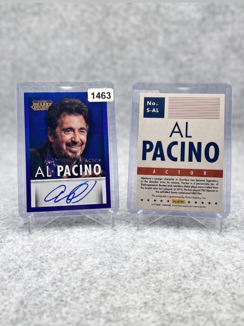 2015 Panini Americana Al Pacino Auto #S-AL Blue Border Parallel Scarface