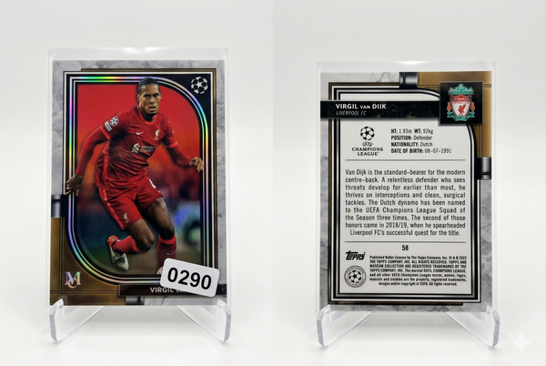 2023-24 Topps Museum Collection Virgil van Dijk #58 Liverpool