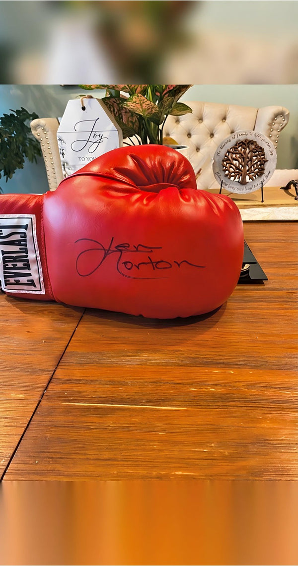 Ken Norton Signed Boxing Glove Heavyweight Champion Autographed Memorabilia