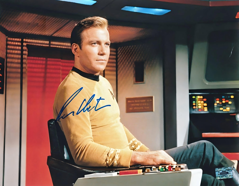 William Shatner Autographed Star Trek 11x14 Photo Wilder Side of Sports