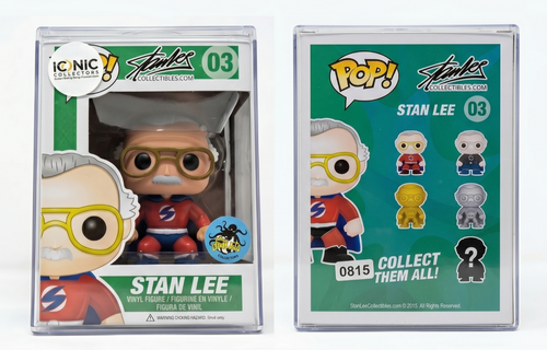 Stan Lee 03 Comikaze Expo Exclusive Red Superhero Suit Funko Pop COA