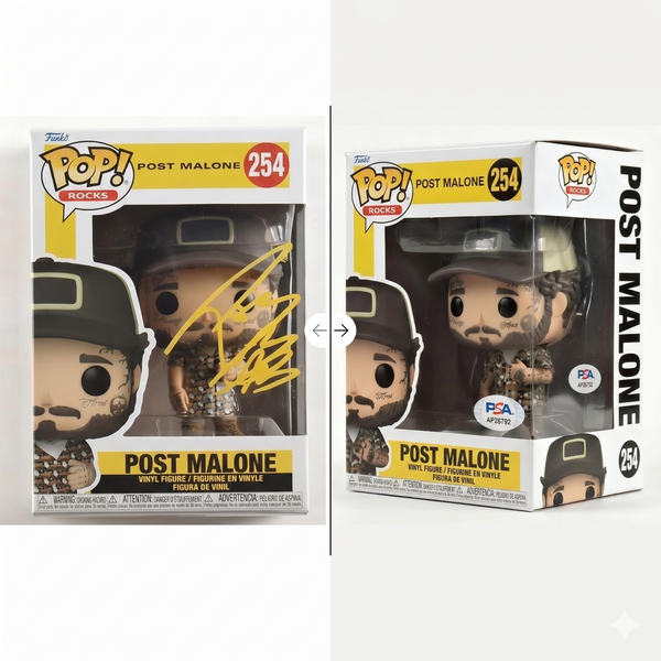 Post Malone Signed Sundress 254 Funko Pop Music Legend Autograph PSA COA